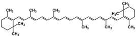 beta carotene structure