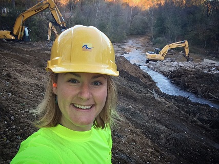 Erin at dam site