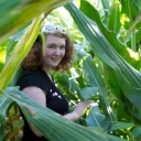 Jordan Willett in the field