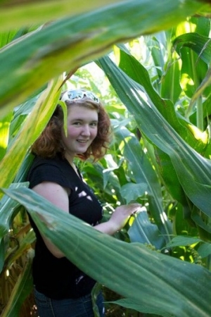 Jordan Willett in the field