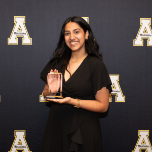 Aleena Siddiqi, junior biology major, received the Rising Star Award for her work in the South Asian Student Association.