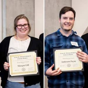 Morgan Gill ’24 and Anderson Payne (Photos by Kyla Willoughby)