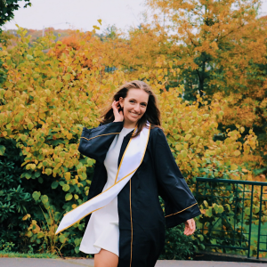 Jess Horton, of Charlotte, will graduate on Friday with a bachelor's degree in physics with a concentration in interdisciplinary science and minors in both chemistry and mathematics.